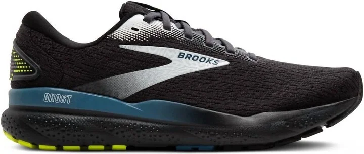 Men's Brooks Ghost 16 Shoes In Black/ebony/blue