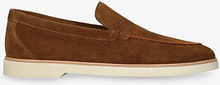 Mens Brown Altea Slip-On Suede Loafers Eur 41.5 / 7.5 Uk Men