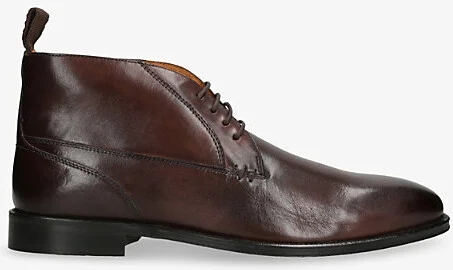 Mens Brown Amenque Lace-Up Leather Shoes Eur 41 / 7 Uk Men