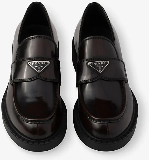 Mens Brown Chocolate Brushed Leather Loafers Eur 41.5 / 7.5 Uk Men - Image 2