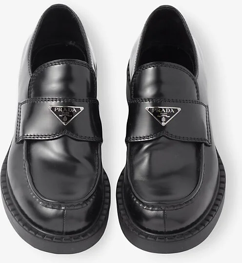Mens Brown Chocolate Brushed Leather Loafers Eur 41.5 / 7.5 Uk Men - Image 3