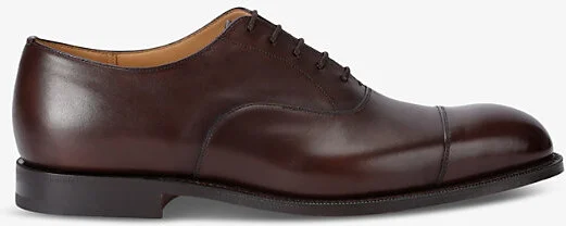 Mens Brown Consul Leather Oxford Shoes Eur 44 / 10 Uk Men