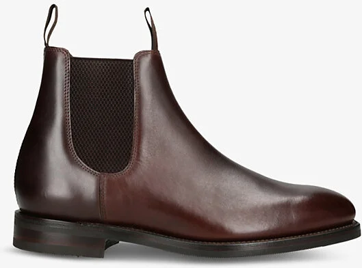 Mens Brown Emsworth Leather Chelsea Boots Eur 41 / 7 Uk Men