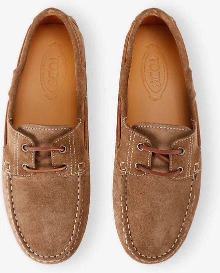 Mens Brown Gommino Macro 52K Suede Loafers Eur 46 / 12 Uk Men - Image 2