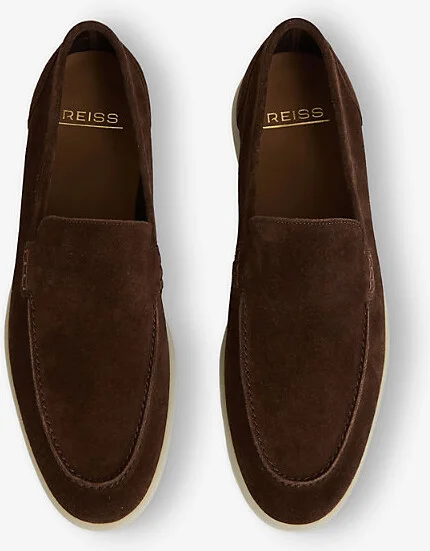 Mens Brown Kason Suede Loafers Eur 44 / 10 Uk Men - Image 2