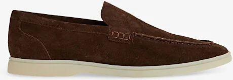 Mens Brown Kason Suede Loafers Eur 44 / 10 Uk Men