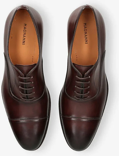 Mens Brown Mayon Leather Oxford Shoes Eur 40 / 6 Uk Men - Image 2