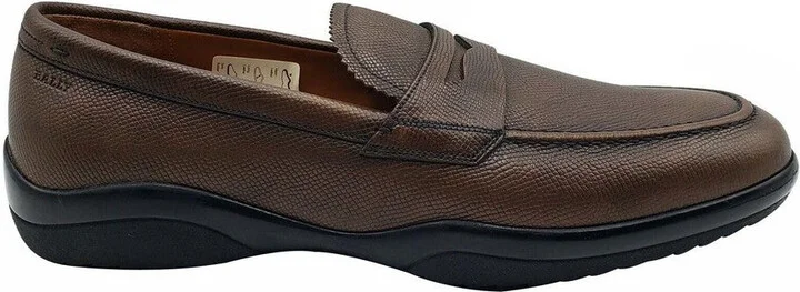 Men's Brown Micson Leather Slip On Loafer Dress Shoes - Image 6