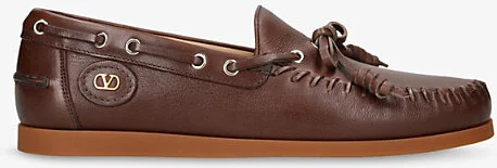 Mens Brown Palm Avenue Leather Boat Shoes Eur 42.5 / 8.5 Uk Men