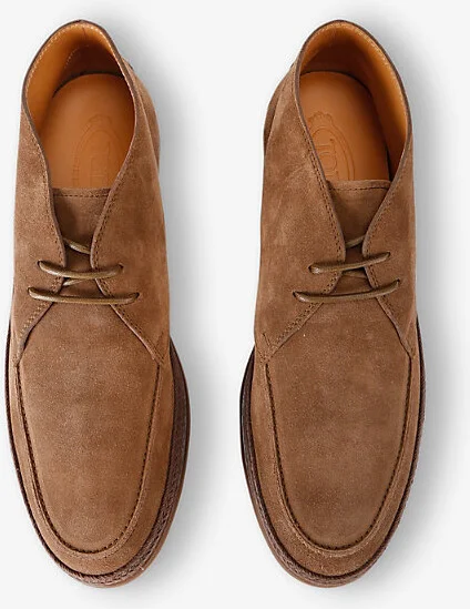 Mens Brown Polacco Gomma Rafia TV Suede Mid-Top Loafers Eur 45 / 11 Uk Men - Image 2