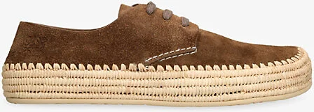 Mens Brown Rio Lace Suede Espadrilles Eur 45 / 11 Uk Men