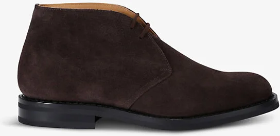 Mens Brown Ryder Lace-Up Suede Ankle Boots Eur 43 / 9 Uk Men