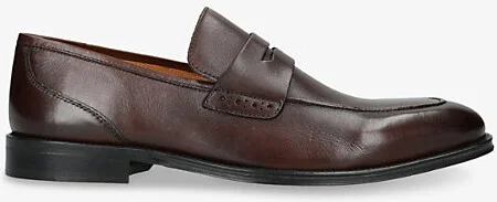 Mens Brown The Smith Slip-On Leather Loafers Eur 46 / 12 Uk Men