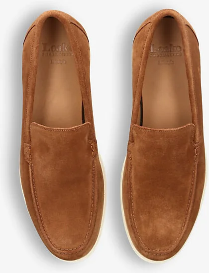 Mens Brown Tuscany Slip-On Suede Loafers Eur 45 / 11 Uk Men - Image 2