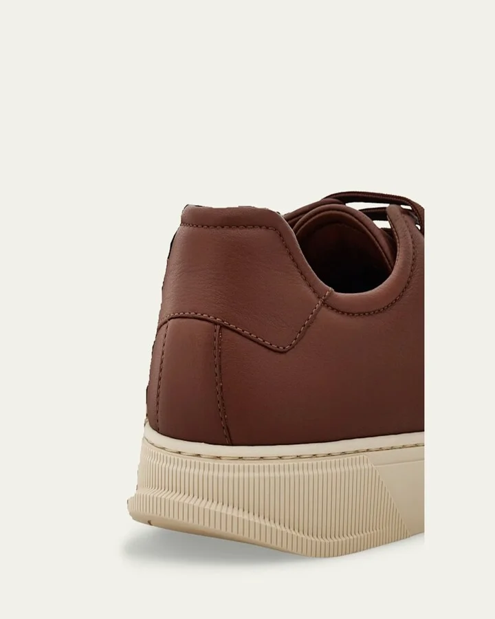 Men's Bruce Deerskin Leather Low-Top Sneakers - Image 2