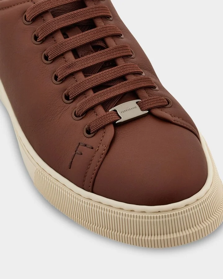 Men's Bruce Deerskin Leather Low-Top Sneakers - Image 3