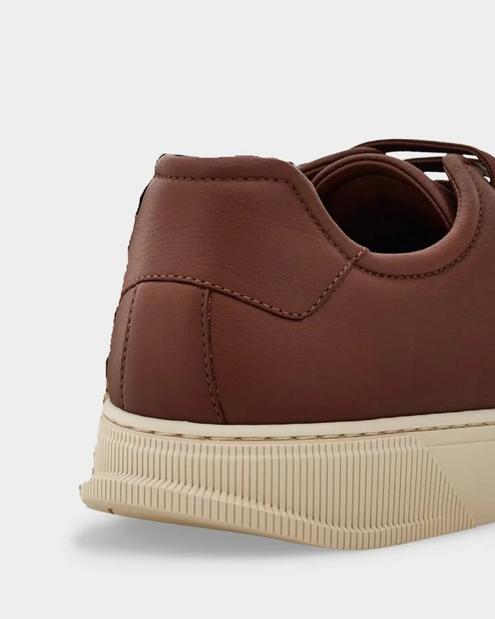 Men's Bruce Deerskin Leather Low-Top Sneakers - Image 5