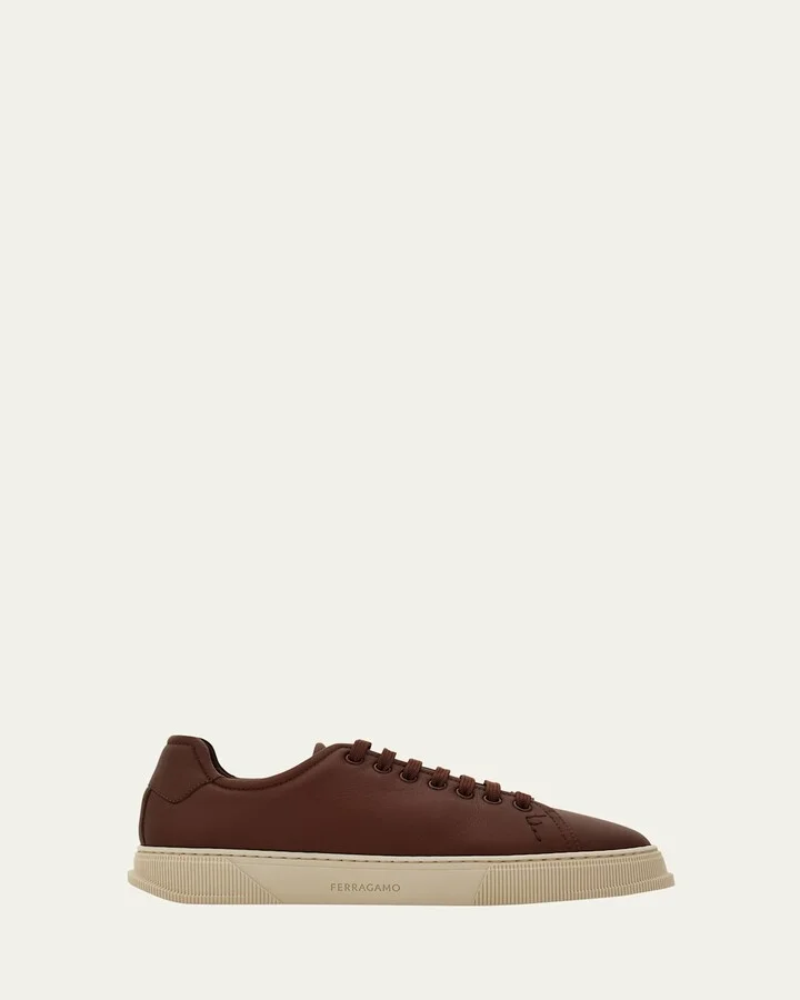 Men's Bruce Deerskin Leather Low-Top Sneakers