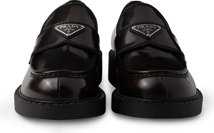 Men's Brushed Leather Loafers - Brown - Size 7 - Image 6