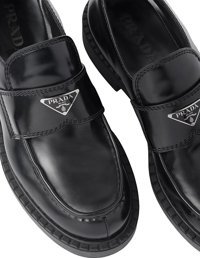 Men's Brushed Leather Loafers - Brown - Size 7 - Image 11