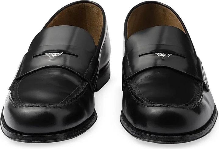 Men's Brushed Leather Loafers - Brown - Size 7 - Image 8
