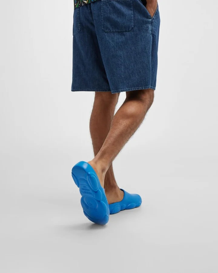 Men's Bubble Teddy Rubber Slides - Image 2