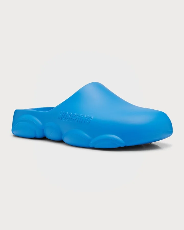 Men's Bubble Teddy Rubber Slides - Image 5