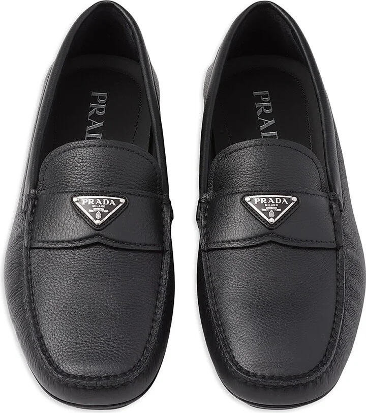 Men's Buckskin-Print Driving Shoes - Black - Size 6 - Image 3