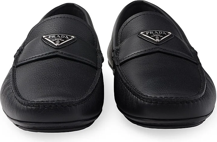 Men's Buckskin-Print Driving Shoes - Black - Size 6 - Image 5