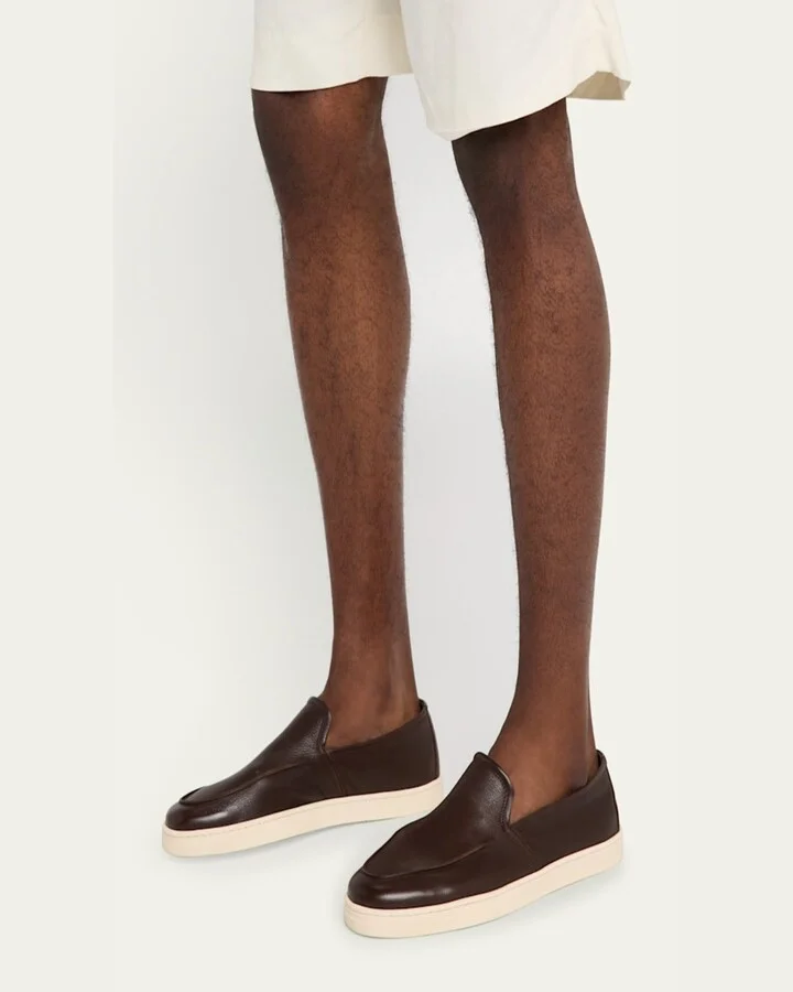 Men's Buffalo Leather Hybrid Sneaker Loafers - Image 3
