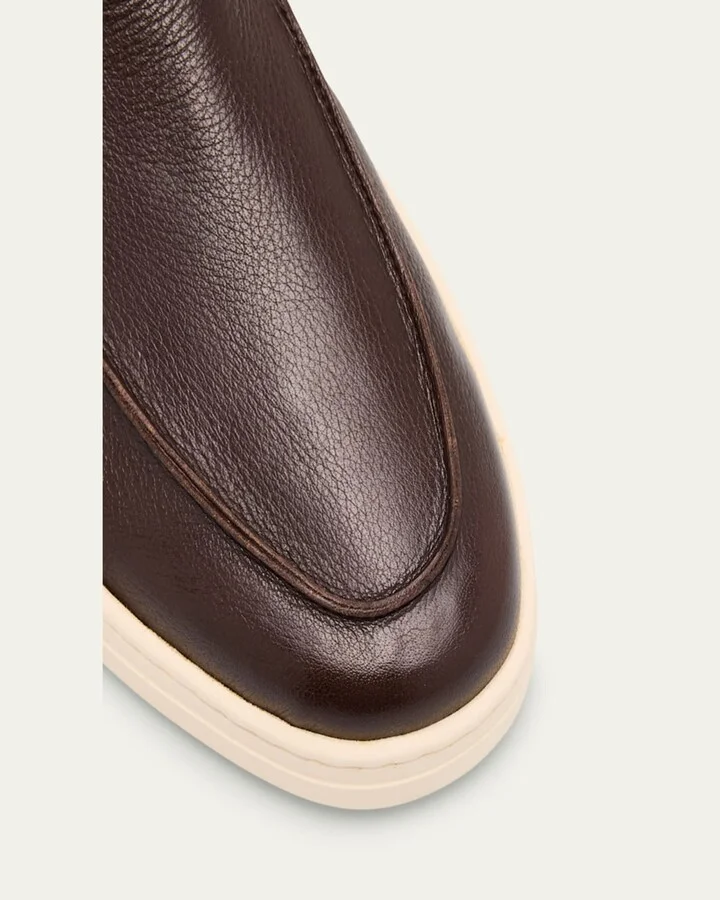 Men's Buffalo Leather Hybrid Sneaker Loafers - Image 5