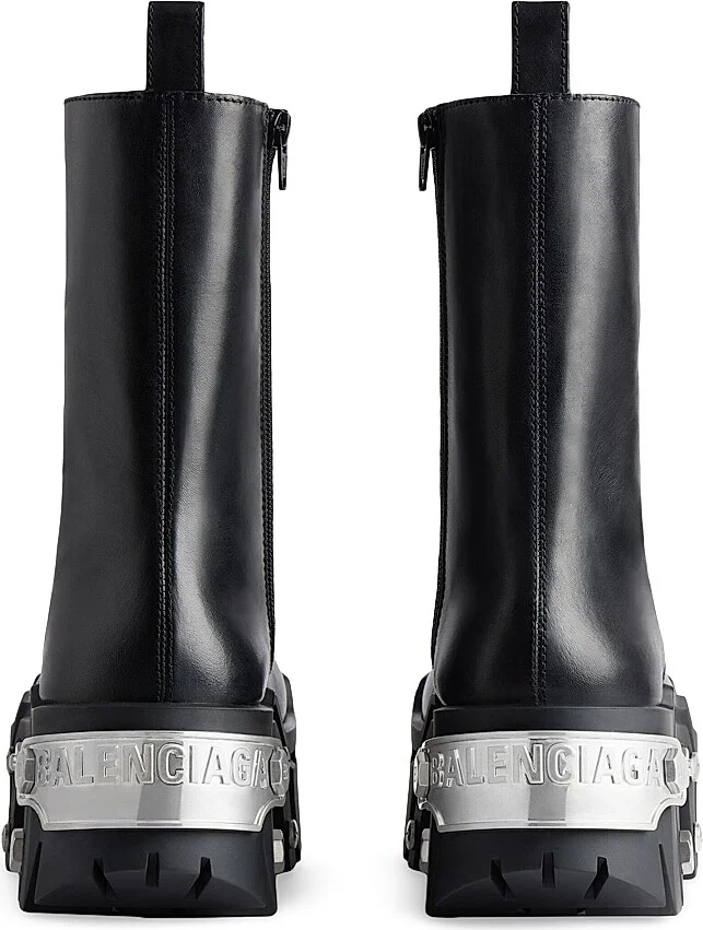 Men's Bulldozer Lace-Up Boots - Black - Size 10 - Image 3