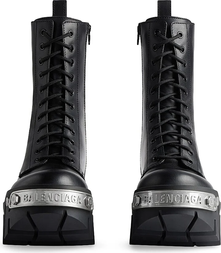Men's Bulldozer Lace-Up Boots - Black - Size 10 - Image 4