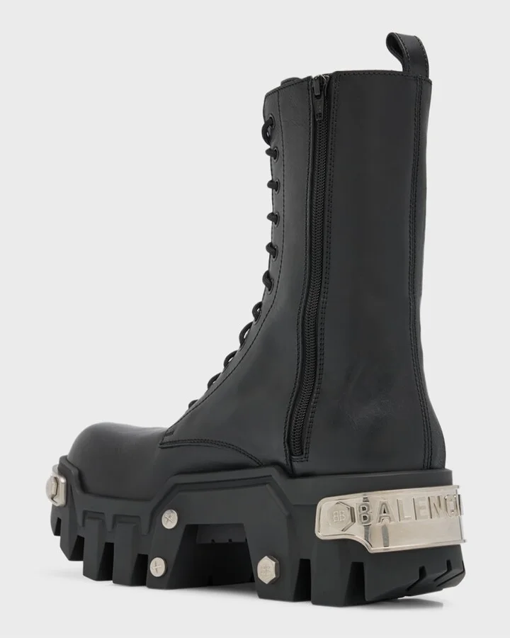Men's Bulldozer Platform Lace-Up Boots - Image 4