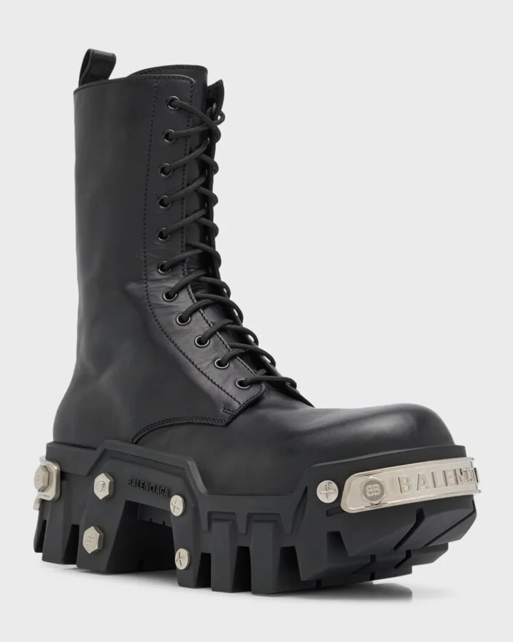 Men's Bulldozer Platform Lace-Up Boots - Image 5