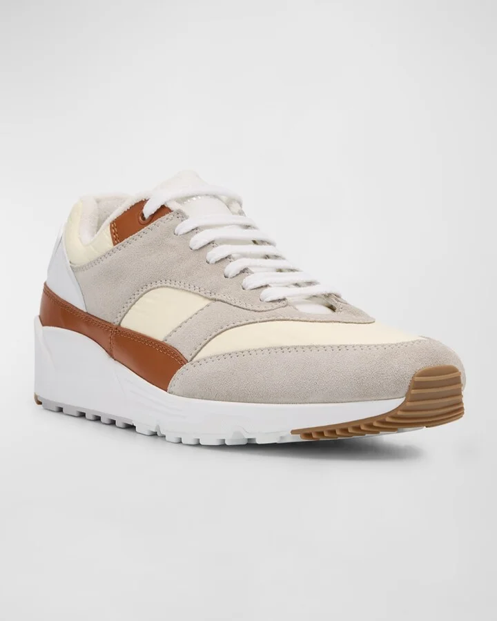 Men's Bump 15 Nylon and Leather Low-Top Sneakers - Image 8