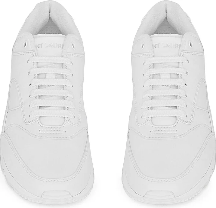 Men's Bump Sneakers In Smooth Leather - White - Size 6 - Image 2
