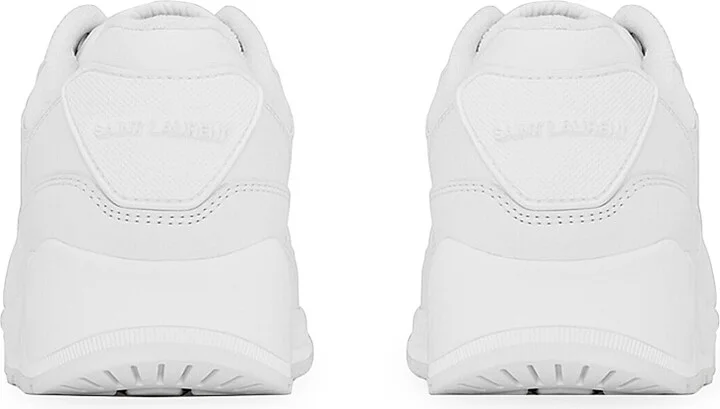 Men's Bump Sneakers In Smooth Leather - White - Size 6 - Image 3