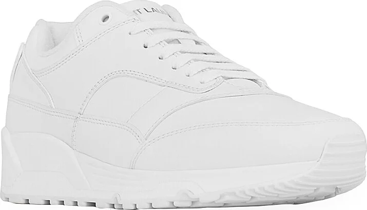 Men's Bump Sneakers In Smooth Leather - White - Size 6 - Image 4
