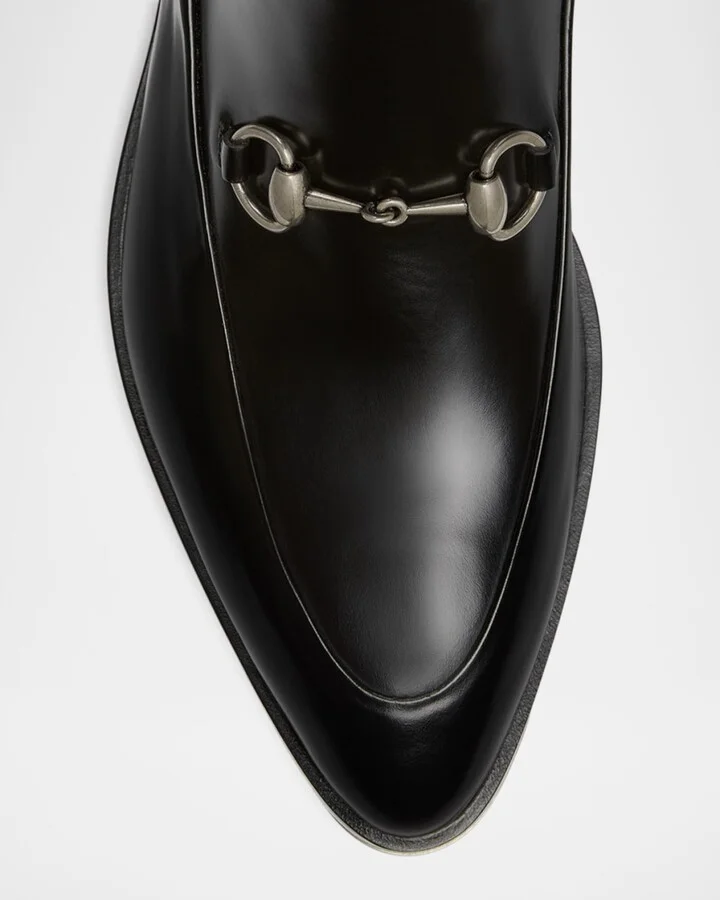 Men's Burn Leather Horsebit Ankle Boots - Image 5