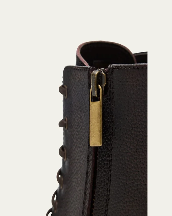 Men's Burnished Leather Ankle Boots - Image 3