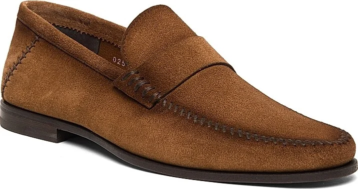 Men's Burnished Suede Loafers - Blue - Size 7 - Image 7