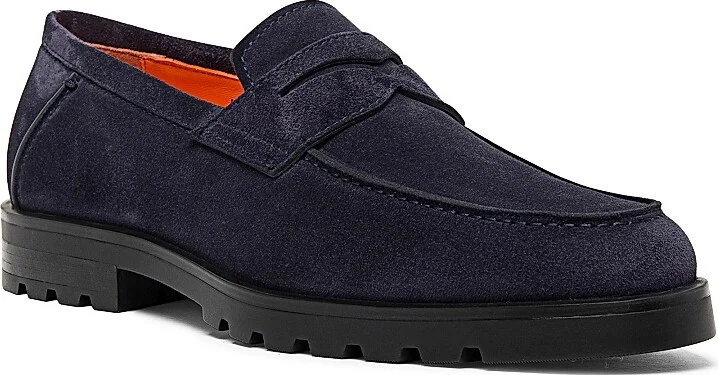 Men's Burnished Suede Loafers - Dark Brown - Size 8.5 - Image 7