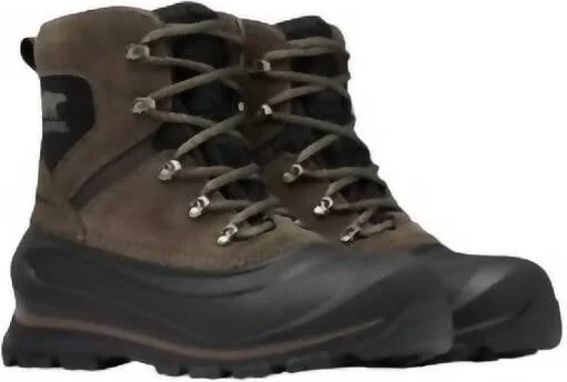 Men's Buxton Lace Wp Winter Boots In Major, Black