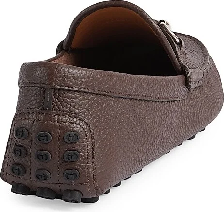 Men's Byorn Leather Driving Loafers - Cocoa - Size 8 - Image 3