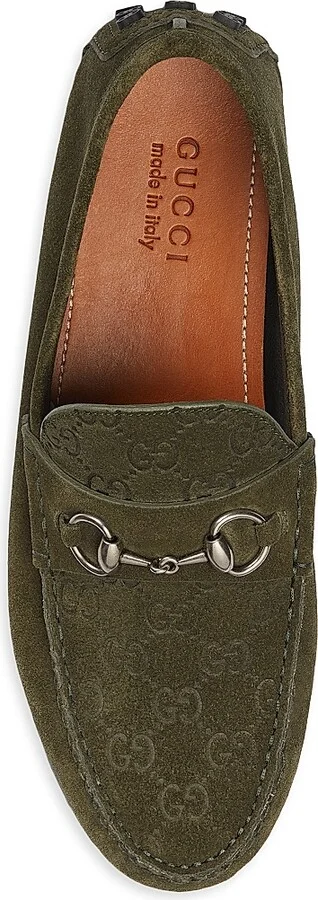 Men's Byorn Suede Driving Loafers - Vintage Olive - Size 8 - Image 5
