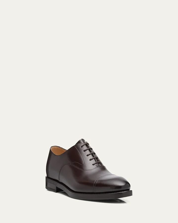 Men's Calf Leather Cap-Toe Oxfords - Image 10