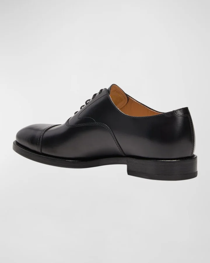 Men's Calf Leather Cap-Toe Oxfords - Image 11