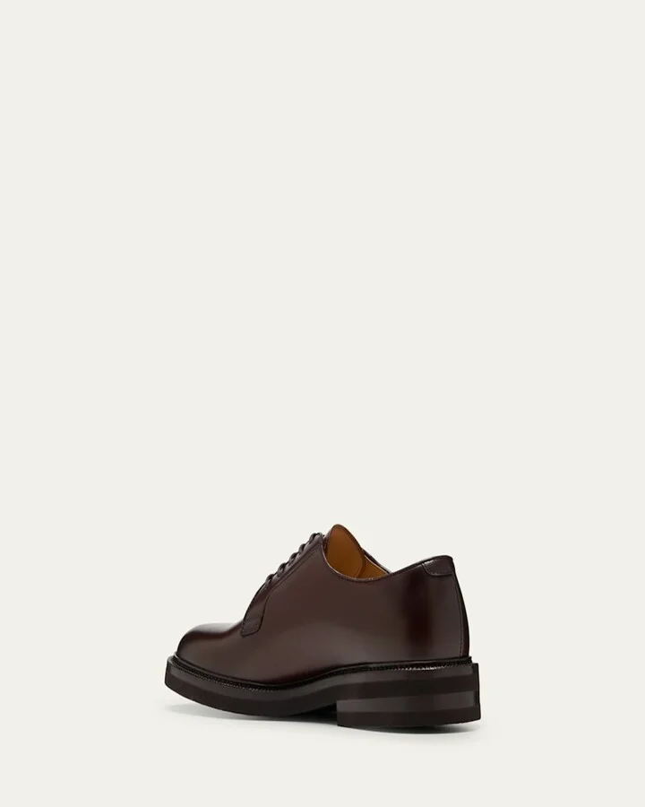 Men's Calf Leather Derby Shoes - Image 3