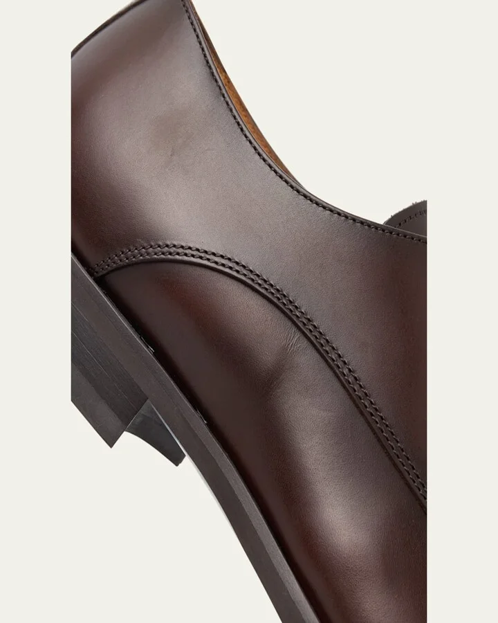 Men's Calf Leather Derby Shoes - Image 2